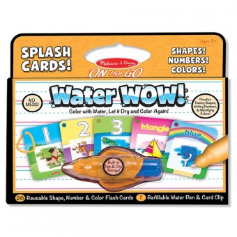 MD5237 Water Wow Splash Cards Shapes Numbers & Colors (Волшебная водная раскраска Цифры формы цвет)