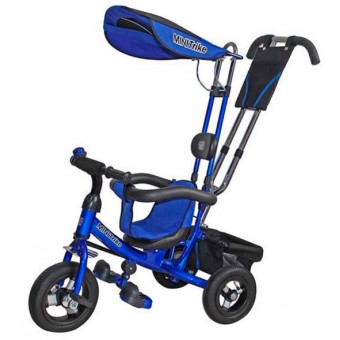 Велосипед 3-х колесный Mini Trike надувные колёса (синий) 108
