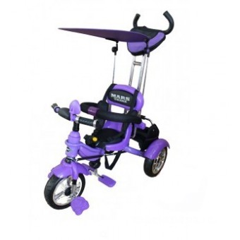 Велосипед 3-х колесный Mars Trike надувные колёса (фиолетовый)