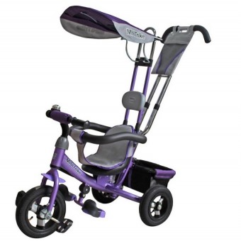 Велосипед 3-х колесный Mini Trike надувные колёса (фиолетовый)