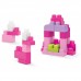 Конструктор розовый в мешке (60 дет.) Mega Bloks