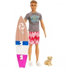 Набор Серфер Кен с питомцем из м/ф Barbie: Волшебство дель