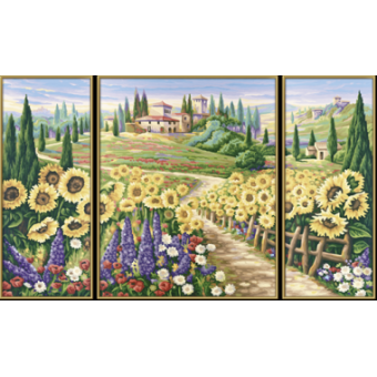 9260424 Художній творчий набір-триптих Літо в Тосканії