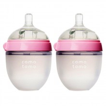 Набор антиколиковых бутылочек Comotomo по 150мл (Pink)