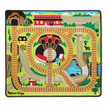 Игровой коврик с паровозиками Железная дорога