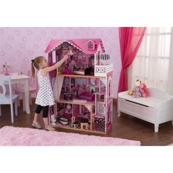 Кукольный домик с мебелью Амелия 65093